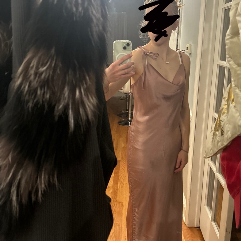 Forever 21 pink silk dress
